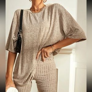 Drop Shoulder Tee + Biker Shorts